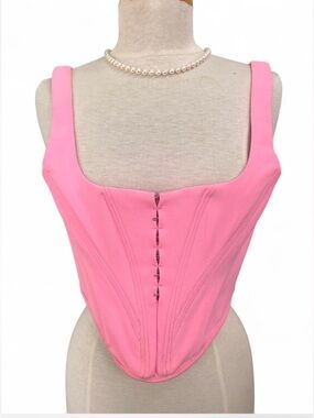 💋 House of CB Frangelica Pepto Pink Corset Top Medium Plus Cup